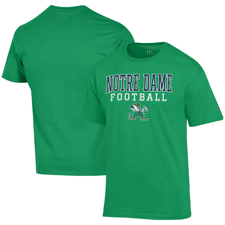 Notre Dame Fighting Irish T-Shirt – NCAA Champion Football Stack – 4 Colours (USA Sourced)