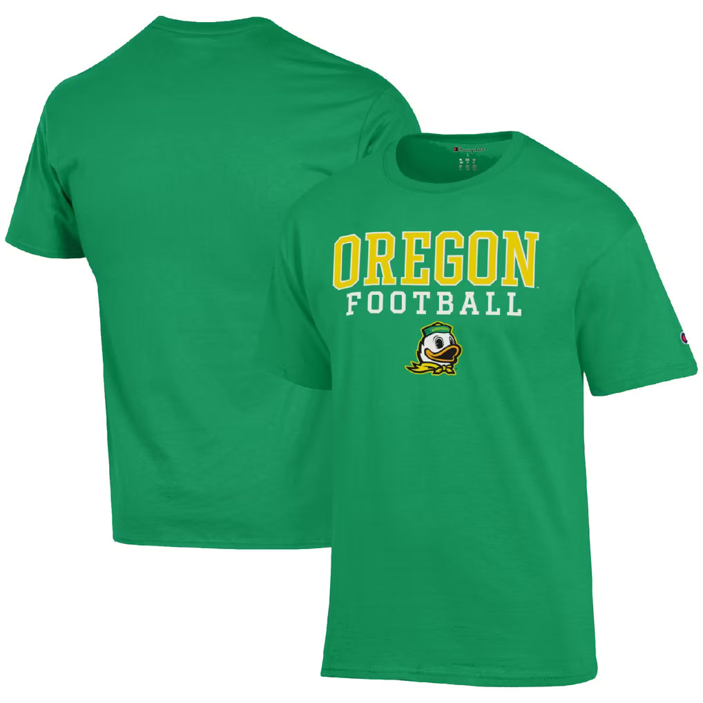 Oregon Ducks T-Shirt – NCAA Champion Football Stack – 3 Colours (USA Sourced)