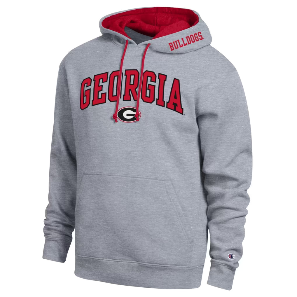 Georgia Bulldogs Hoodie – NCAA Champion Arch Tackle Twill – 4 Colours (USA Sourced)