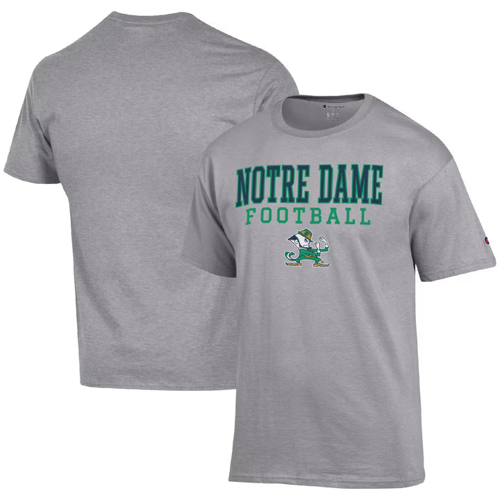 Notre Dame Fighting Irish T-Shirt – NCAA Champion Football Stack – 4 Colours (USA Sourced)