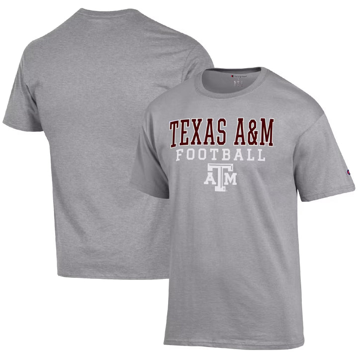Texas A&amp;M Aggies T-Shirt – NCAA Champion Football Stack – 3 Colours (USA Sourced)