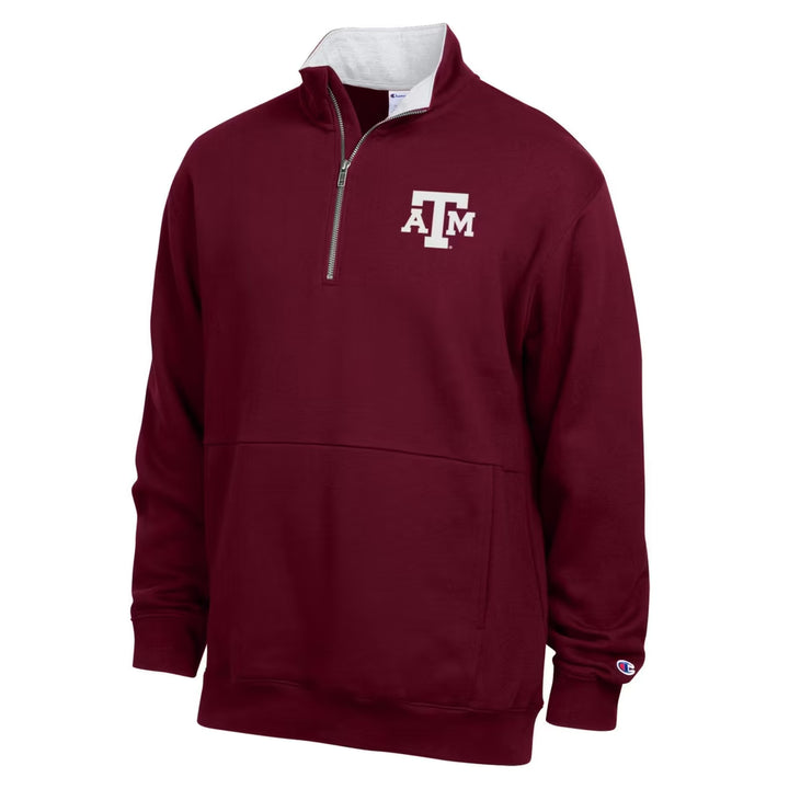 Texas A&amp;M Aggies Quarter-Zip Pullover – NCAA Champion Fleece – 3 Colours (USA Sourced)