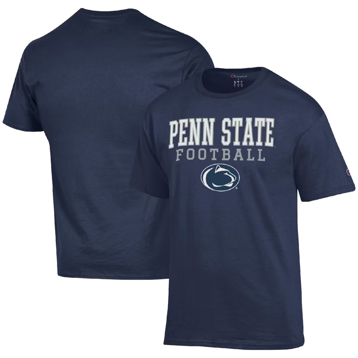 Penn State Nittany Lions T-Shirt – NCAA Champion Football Stack – 3 Colours (USA Sourced)