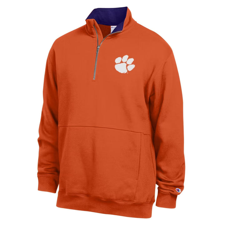 Clemson Tigers Quarter-Zip Pullover – NCAA Champion Fleece – 5 Colours (USA Sourced)