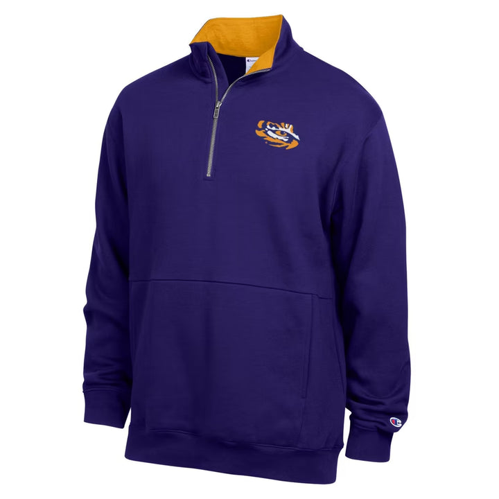 LSU Tigers Quarter-Zip Pullover – NCAA Champion Fleece – 4 Colours (USA Sourced)