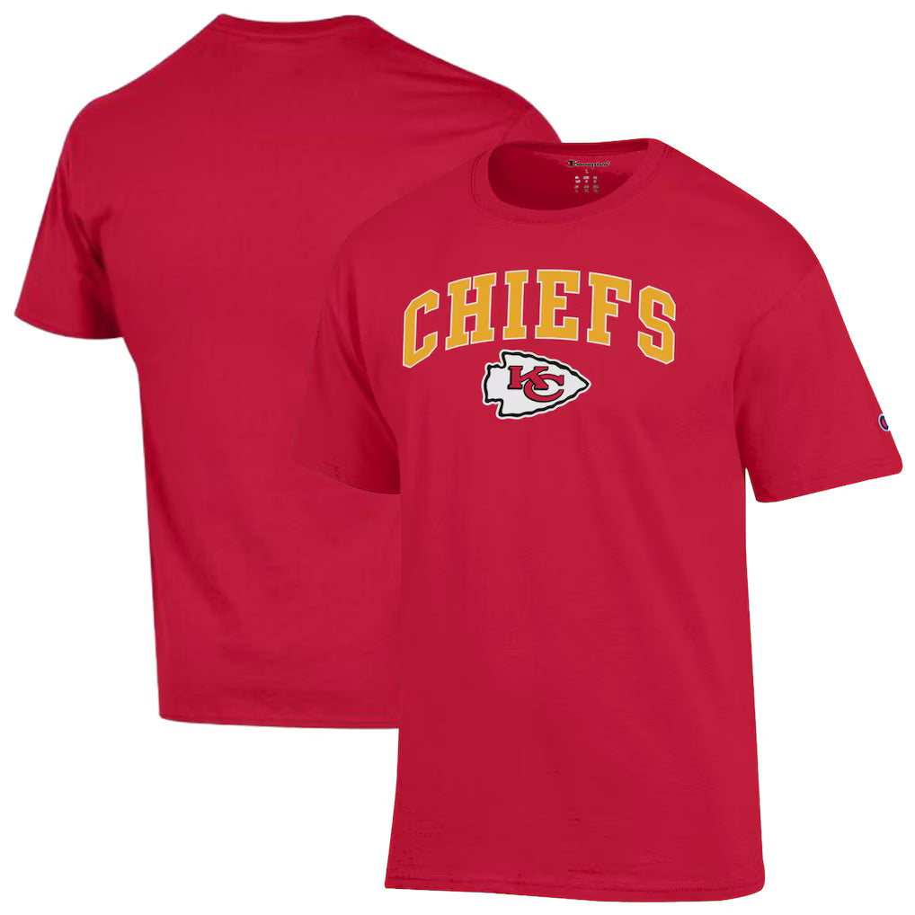 Kansas City Chiefs NFL Champion Arch Over Logo T-Shirt – Red – (USA Stock)
