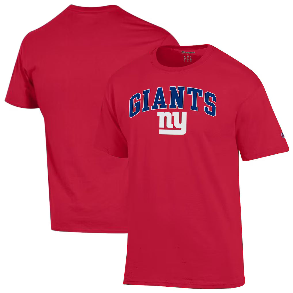 New York Giants NFL Champion Arch Over Logo T-Shirt – Red (USA Stock)