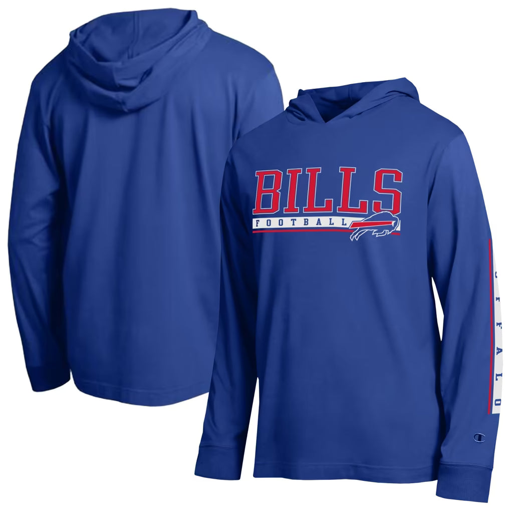 Buffalo Bills Hooded T-Shirt – NFL Champion All Star – Royal (USA Sourced)