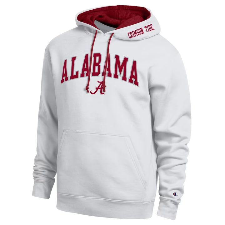 Alabama Crimson Tide Hoodie – NCAA Champion Arch Tackle Twill – 4 Colours (USA Sourced)