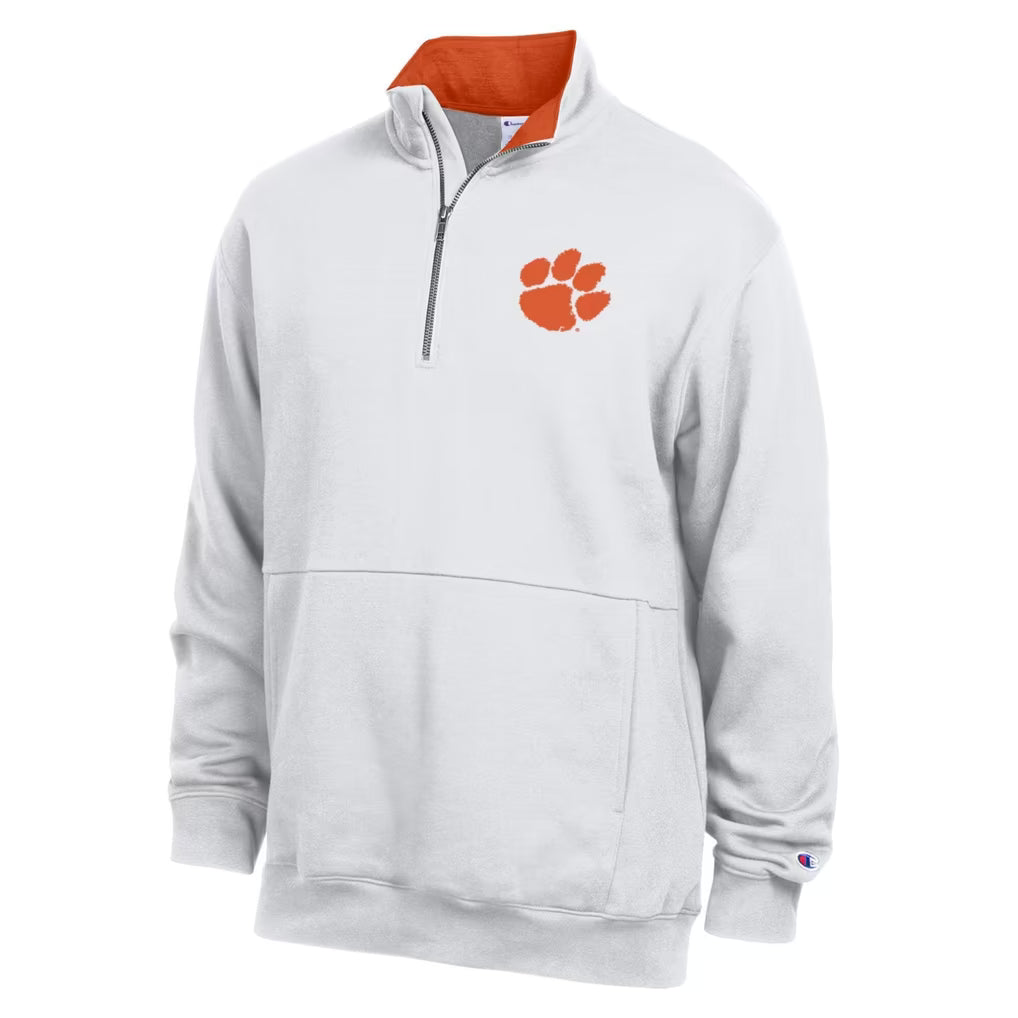 Clemson Tigers Quarter-Zip Pullover – NCAA Champion Fleece – 5 Colours (USA Sourced)