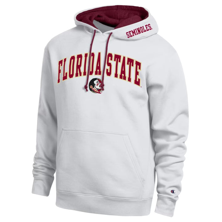 Florida State Seminoles Hoodie – NCAA Champion Arch Tackle Twill – 3 Colours (USA Sourced)