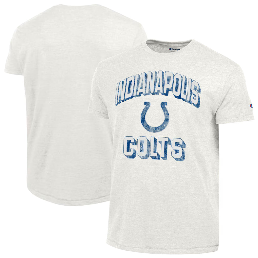 Indianapolis Colts NFL Champion Ultimate Tri-Blend T-Shirt - White (USA Stock) - UKASSNI