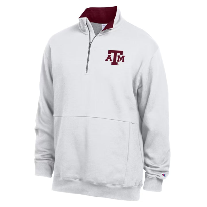 Texas A&amp;M Aggies Quarter-Zip Pullover – NCAA Champion Fleece – 3 Colours (USA Sourced)