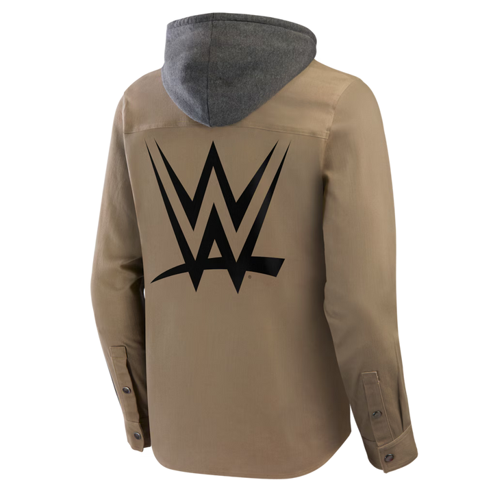 WWE Full-Snap Hooded Jacket – Fanatics Darius Rucker Collection – Tan (USA Sourced)