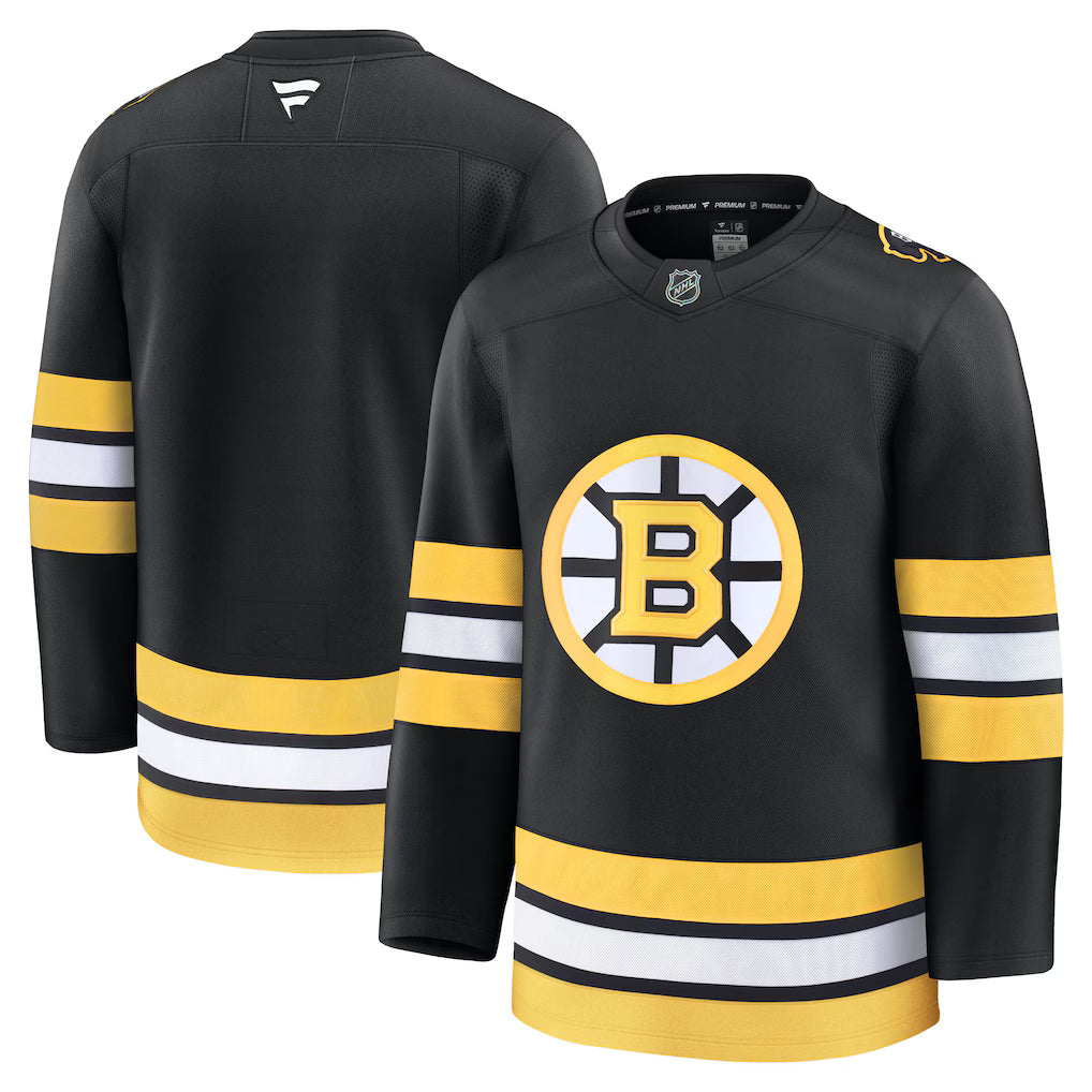 Boston Bruins NHL Fanatics Home Premium Jersey – Black (USA Stock) - UKASSNI
