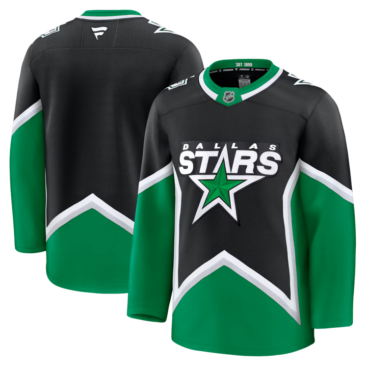 Dallas Stars Jersey – NHL Fanatics Alternate Premium – Black (USA Sourced)