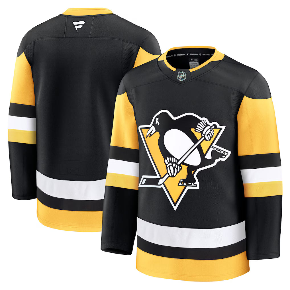 Pittsburgh Penguins NHL Fanatics Home Premium Jersey – Black (USA Stock) - UKASSNI