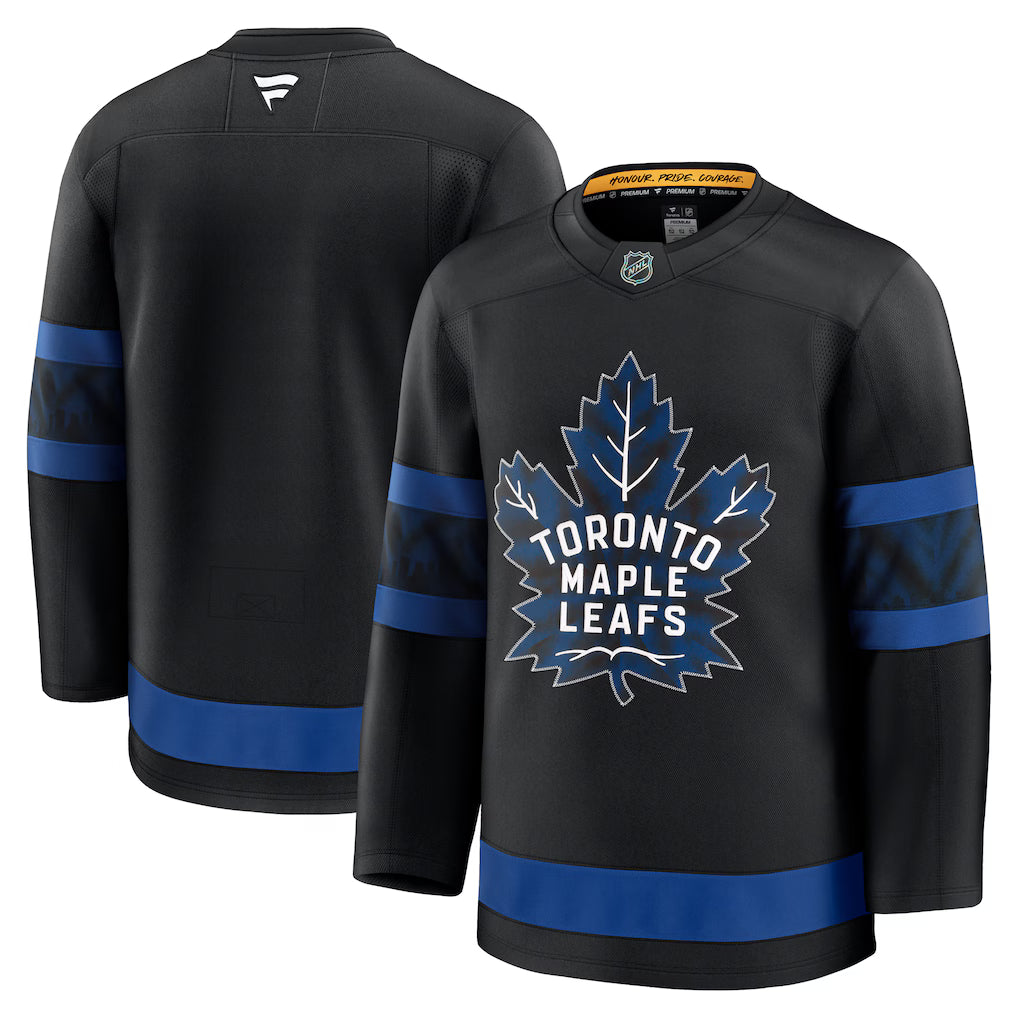 Toronto Maple Leafs NHL Fanatics Alternate Premium Jersey – Black (USA Stock) - UKASSNI