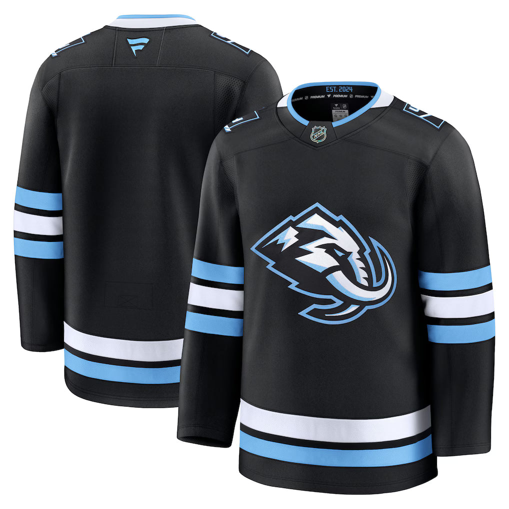 Utah Mammoth NHL Fanatics Home Premium Jersey – Black (USA Stock) - UKASSNI