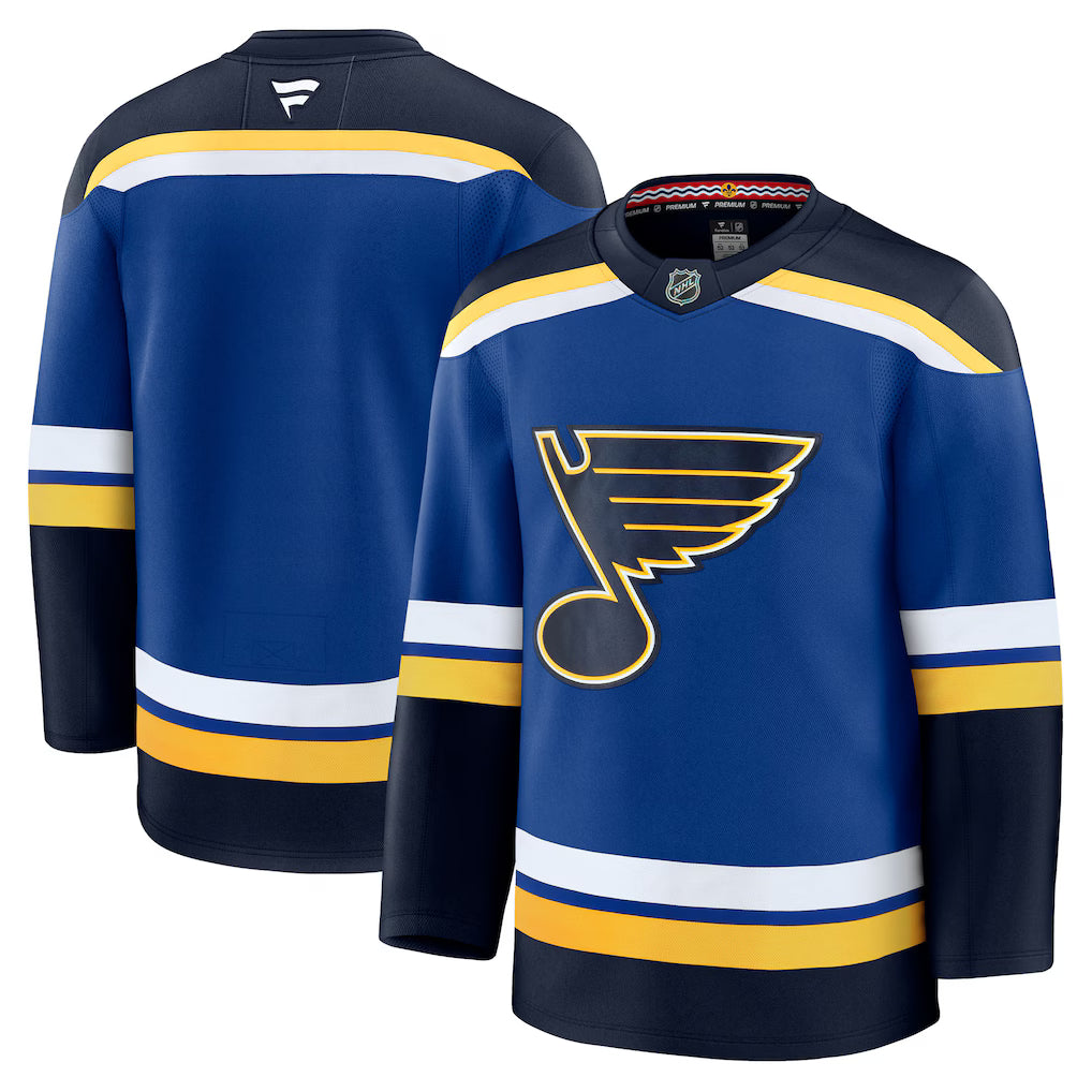St. Louis Blues NHL Fanatics Home Premium Jersey – Blue (USA Stock) - UKASSNI