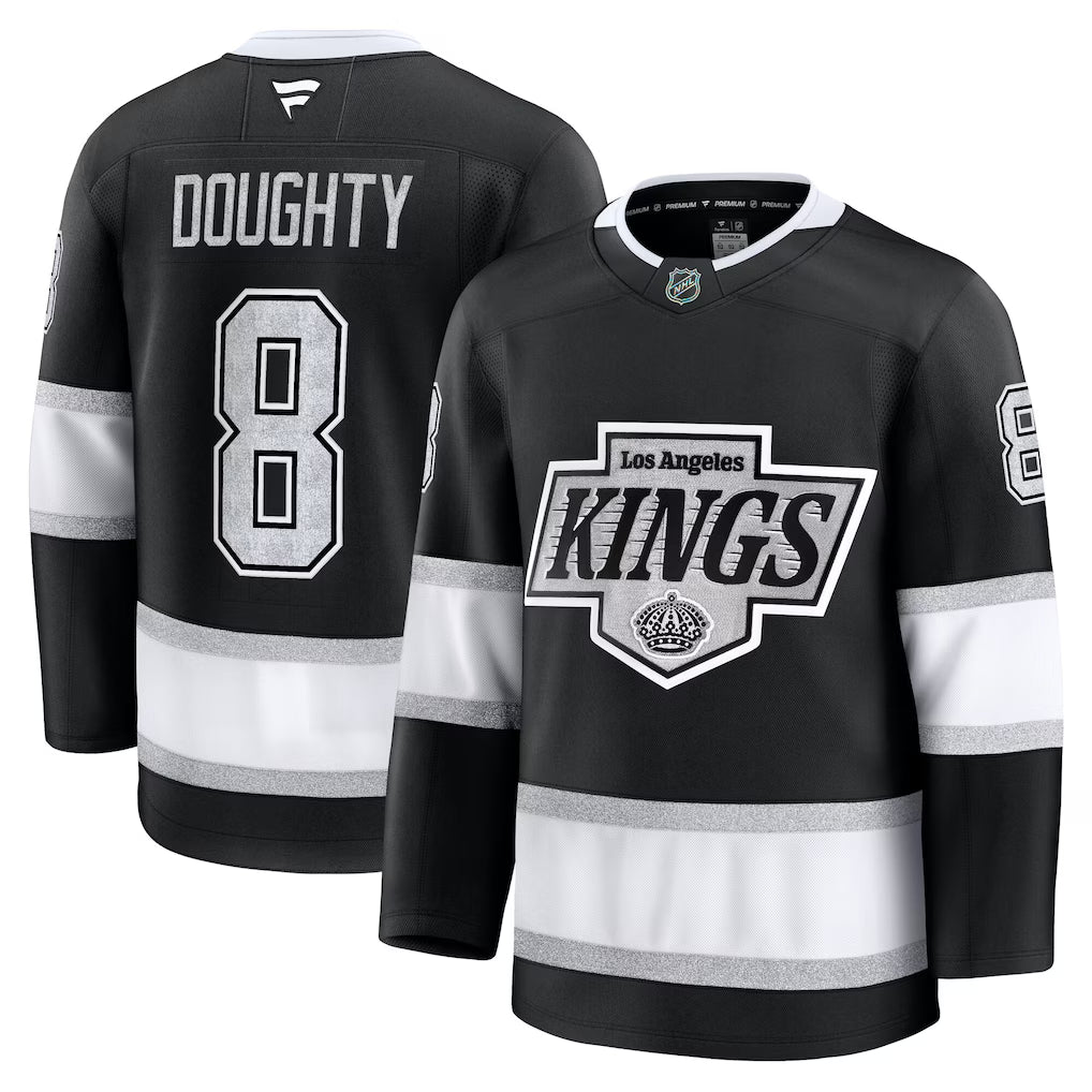 Los Angeles Kings NHL Drew Doughty Fanatics Home Premium Jersey – Black (USA Stock) - UKASSNI