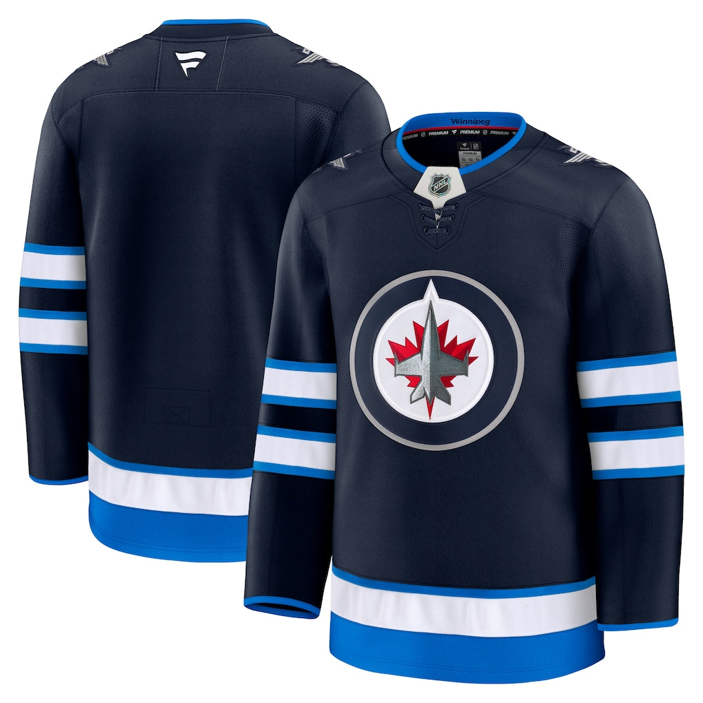 Winnipeg Jets NHL Fanatics Home Premium Jersey – Navy (USA Stock) - UKASSNI