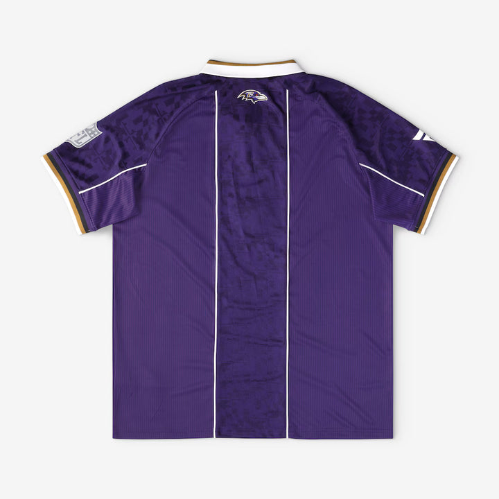 Baltimore Ravens Collared Fan Top – NFL Fanatics Football x Football Design – Purple (USA Sourced) by Fanatics Branded