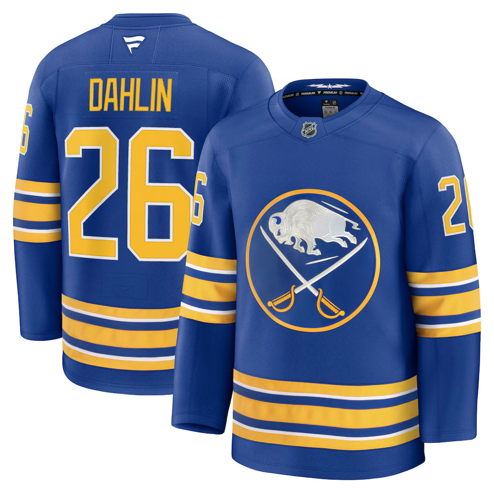 Buffalo Sabres NHL Rasmus Dahlin Fanatics Home Premium Jersey – Royal (USA Stock) - UKASSNI
