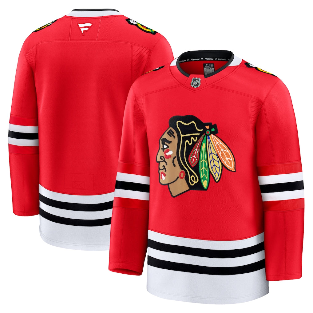 Chicago Blackhawks NHL Fanatics Home Premium Jersey – Red (USA Stock) - UKASSNI