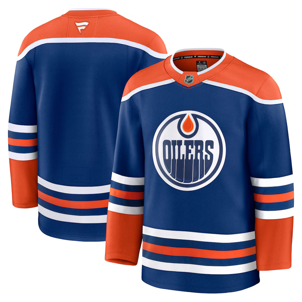 Edmonton Oilers NHL Fanatics Home Premium Jersey – Royal (USA Stock) - UKASSNI