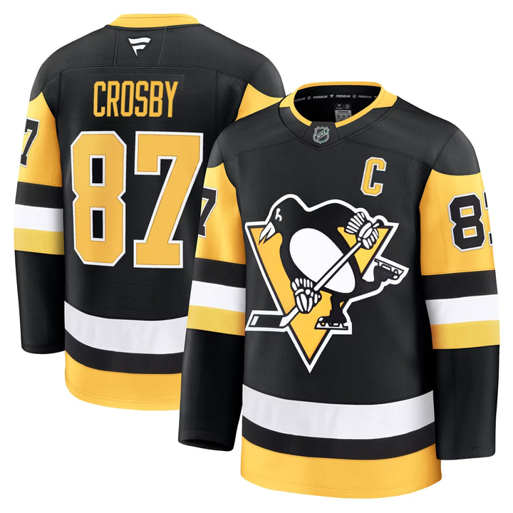 Pittsburgh Penguins Sidney Crosby Jersey – NHL Fanatics Home Premium – 2 Colours (USA Sourced)