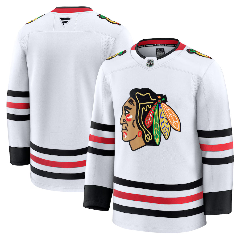 Chicago Blackhawks NHL Fanatics Away Premium Jersey – White (USA Stock) - UKASSNI