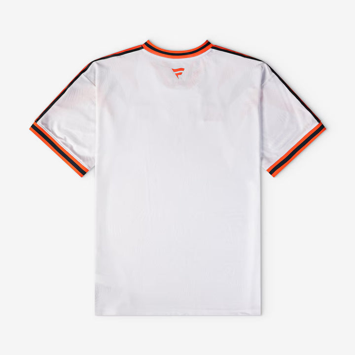 Cincinnati Bengals Football x Football V-Neck Fan Top – NFL Fanatics Soccer-Style Crossover – White (USA Sourced) by Fanatics Branded