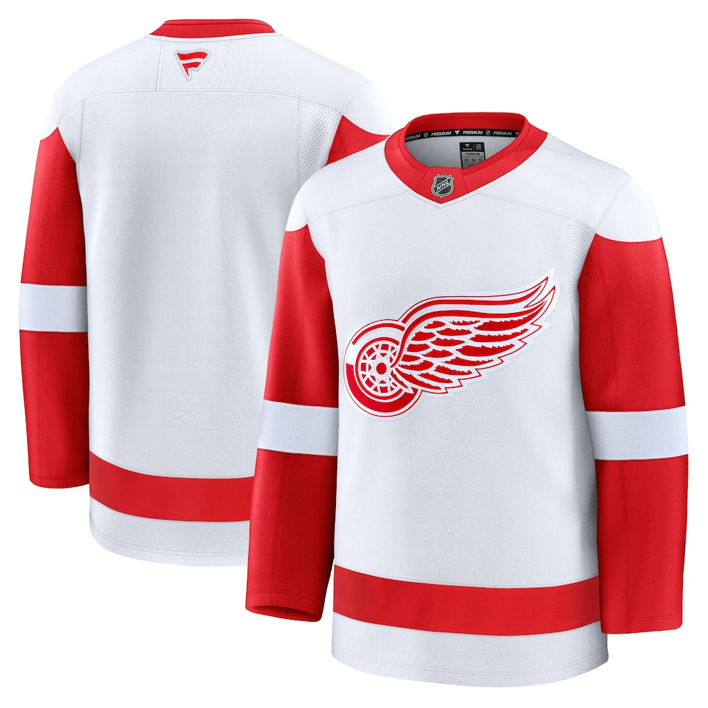 Detroit Red Wings NHL Fanatics Away Premium Jersey – White (USA Stock) - UKASSNI