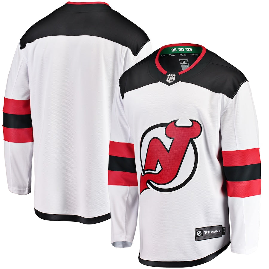 New Jersey Devils NHL Fanatics Breakaway Away Jersey – White (USA Stock) - UKASSNI
