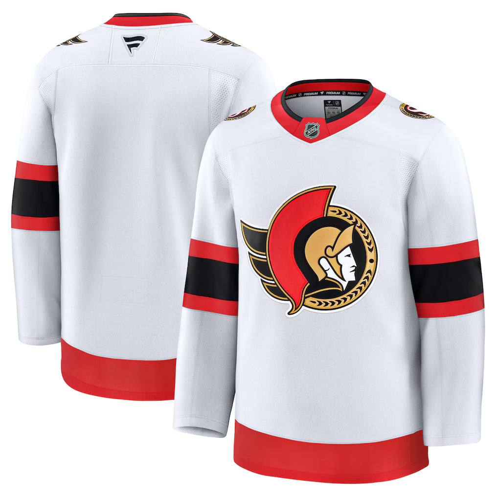 Ottawa Senators NHL Fanatics Away Premium Jersey – White (USA Stock) - UKASSNI