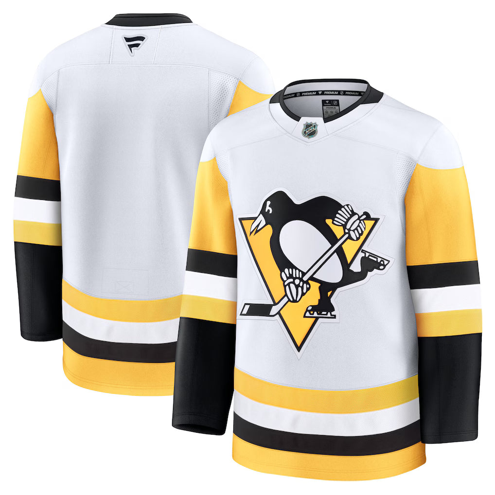 Pittsburgh Penguins NHL Fanatics Away Premium Jersey – White (USA Stock) - UKASSNI