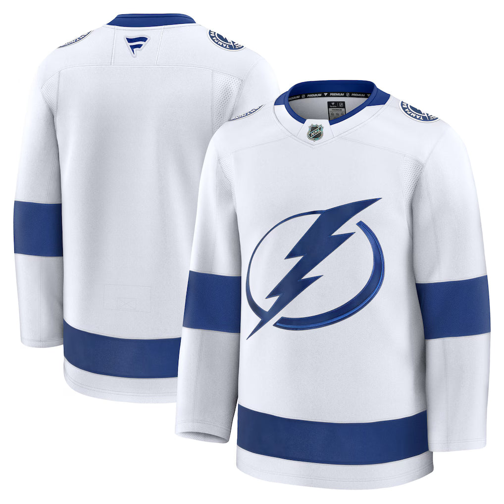 Tampa Bay Lightning NHL Fanatics Away Premium Jersey – White (USA Stock) - UKASSNI