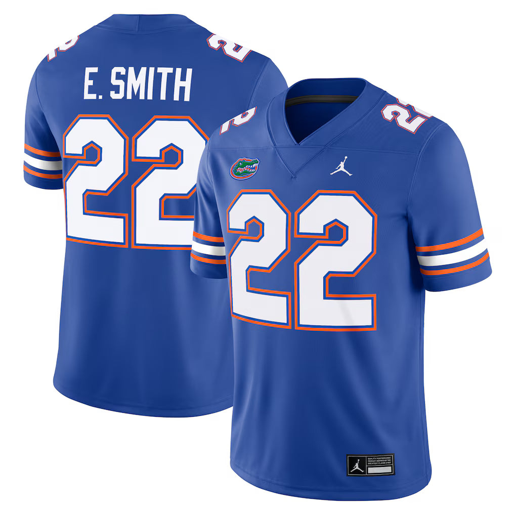 Florida Gators Emmitt Smith Jersey – NCAA Jordan Brand Alumni Game – Royal (USA Sourced)