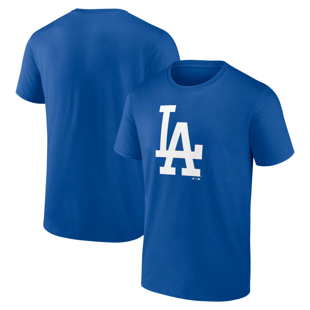 Los Angeles Dodgers MLB Logo Athletic Official Logo T-Shirt – Royal (USA Stock) - UKASSNI