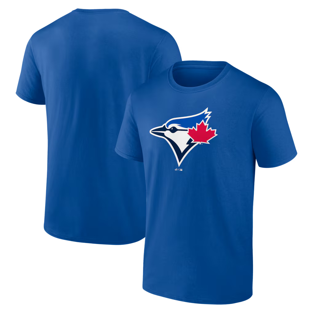 Toronto Blue Jays MLB Logo Athletic Official Logo T-Shirt – Royal (USA Stock)