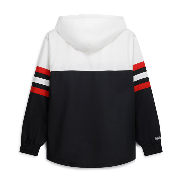 Ohio State Buckeyes Windbreaker – NCAA Mitchell &amp; Ness Head Coach Anorak – Black (USA Sourced)