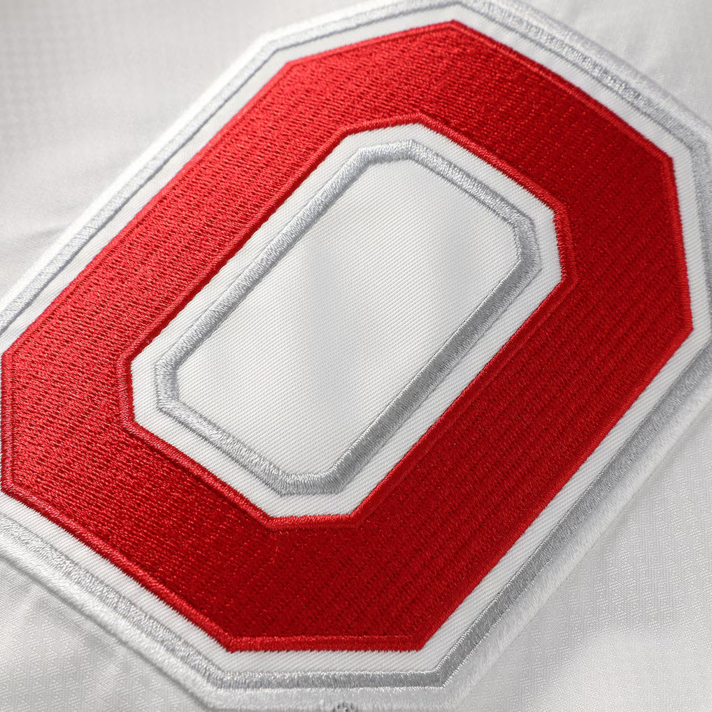 Ohio State Buckeyes Windbreaker – NCAA Mitchell &amp; Ness Head Coach Anorak – Black (USA Sourced)