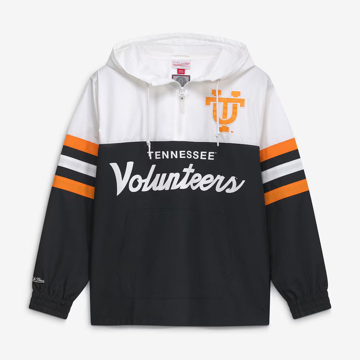 Tennessee Volunteers Windbreaker – NCAA Mitchell &amp; Ness Head Coach Anorak – Black (USA Sourced)
