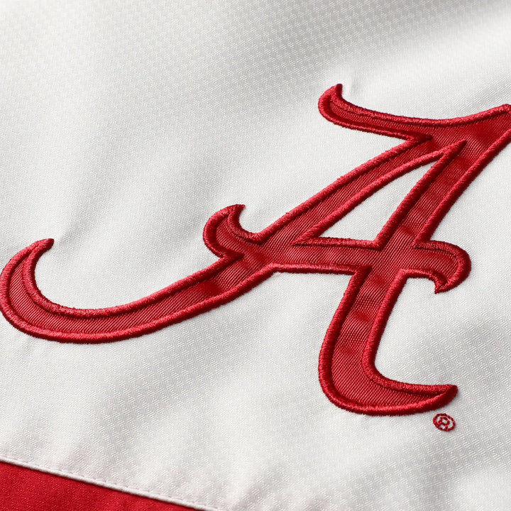 Alabama Crimson Tide Windbreaker – NCAA Mitchell &amp; Ness Head Coach Anorak – Crimson (USA Sourced)