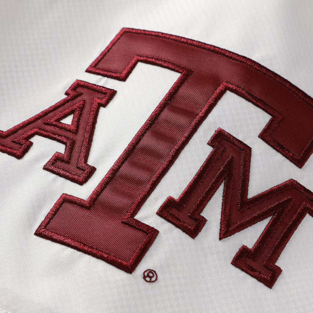 Texas A&amp;M Aggies Windbreaker – NCAA Mitchell &amp; Ness Head Coach Anorak – Maroon (USA Sourced)