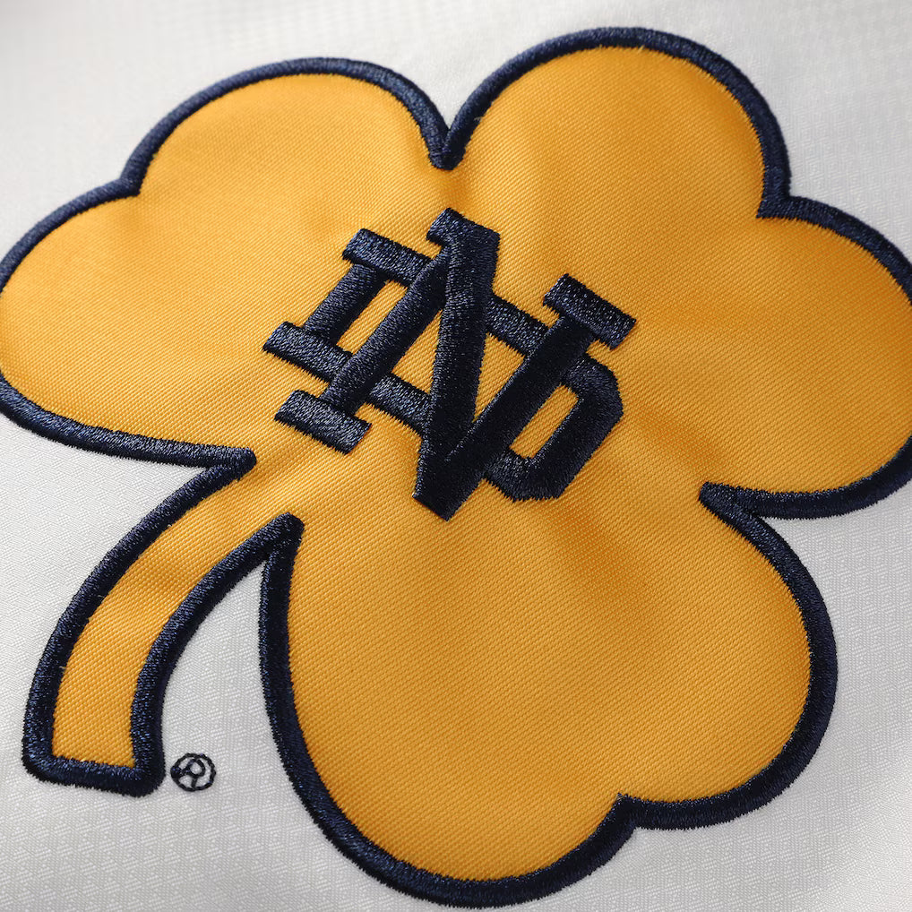 Notre Dame Fighting Irish Windbreaker – NCAA Mitchell &amp; Ness Head Coach Anorak – Navy (USA Sourced)