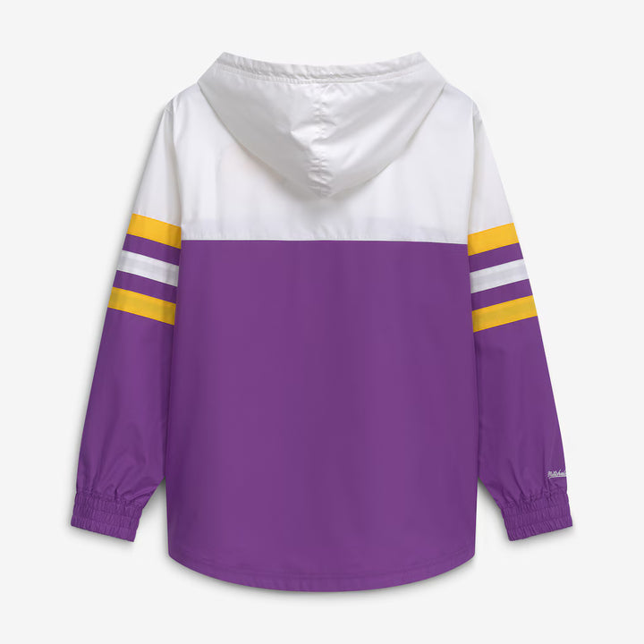 LSU Tigers Windbreaker – NCAA Mitchell &amp; Ness Head Coach Anorak – Purple (USA Sourced)
