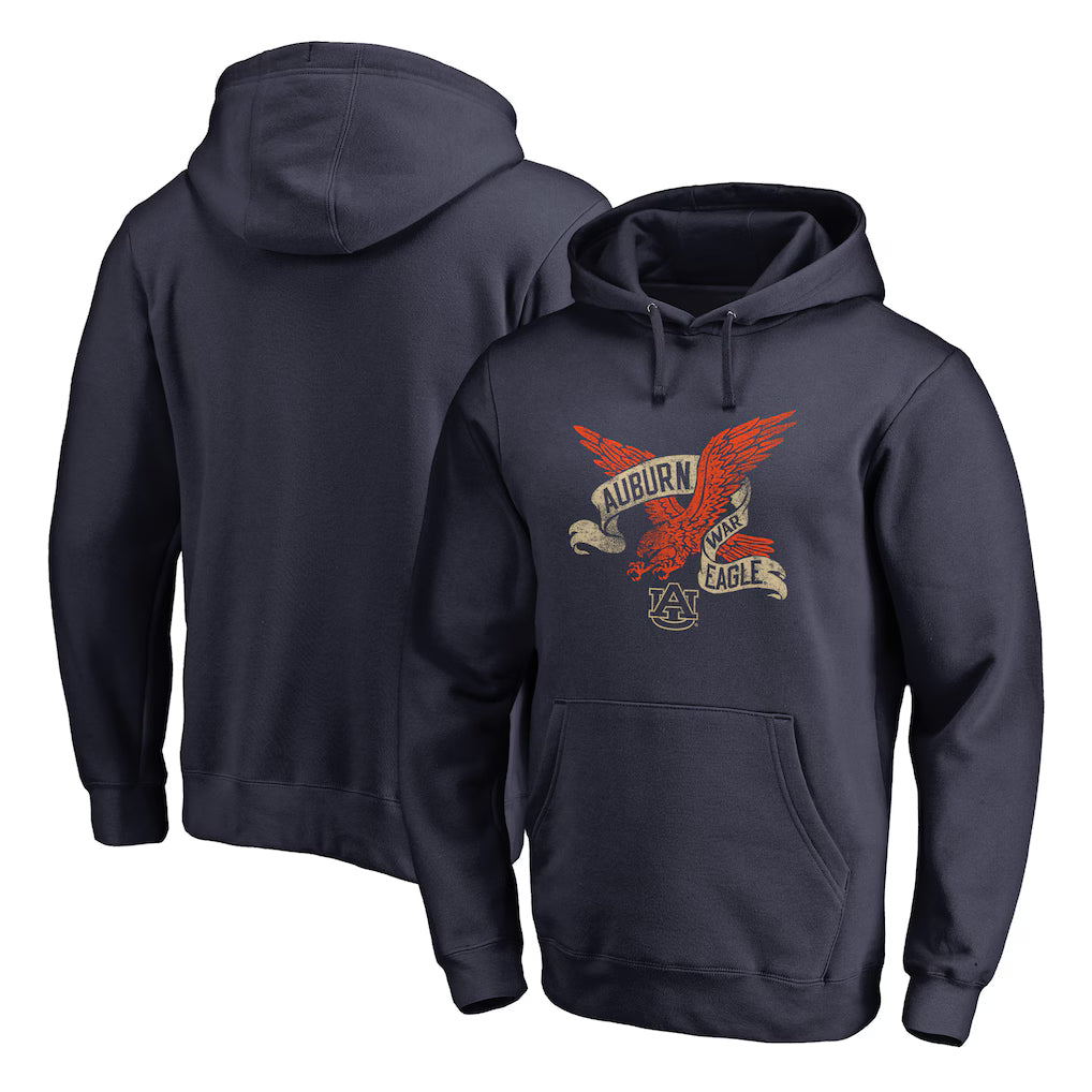 Auburn Tigers NCAA Team Hometown Collection Pullover Hoodie – Navy (USA Stock) - UKASSNI