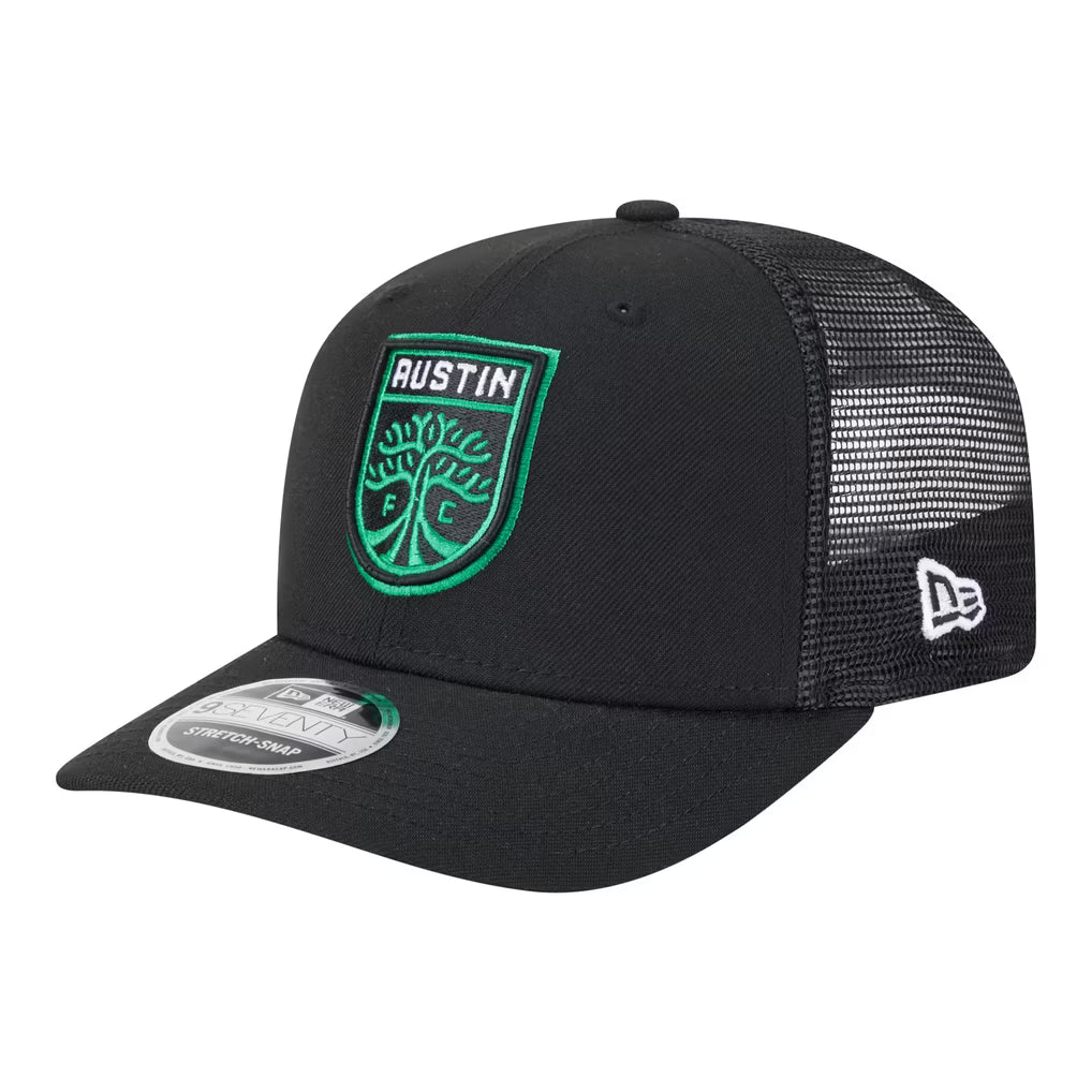 Austin FC Hat – MLS New Era 9SEVENTY Jersey Hook Adjustable – Black (USA Sourced) - UKASSNI